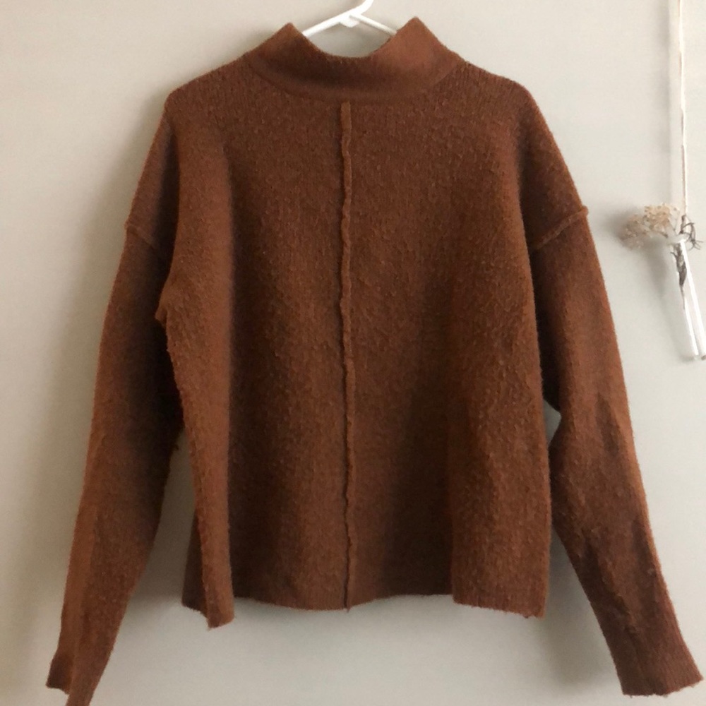Camel Turtleneck Sweater